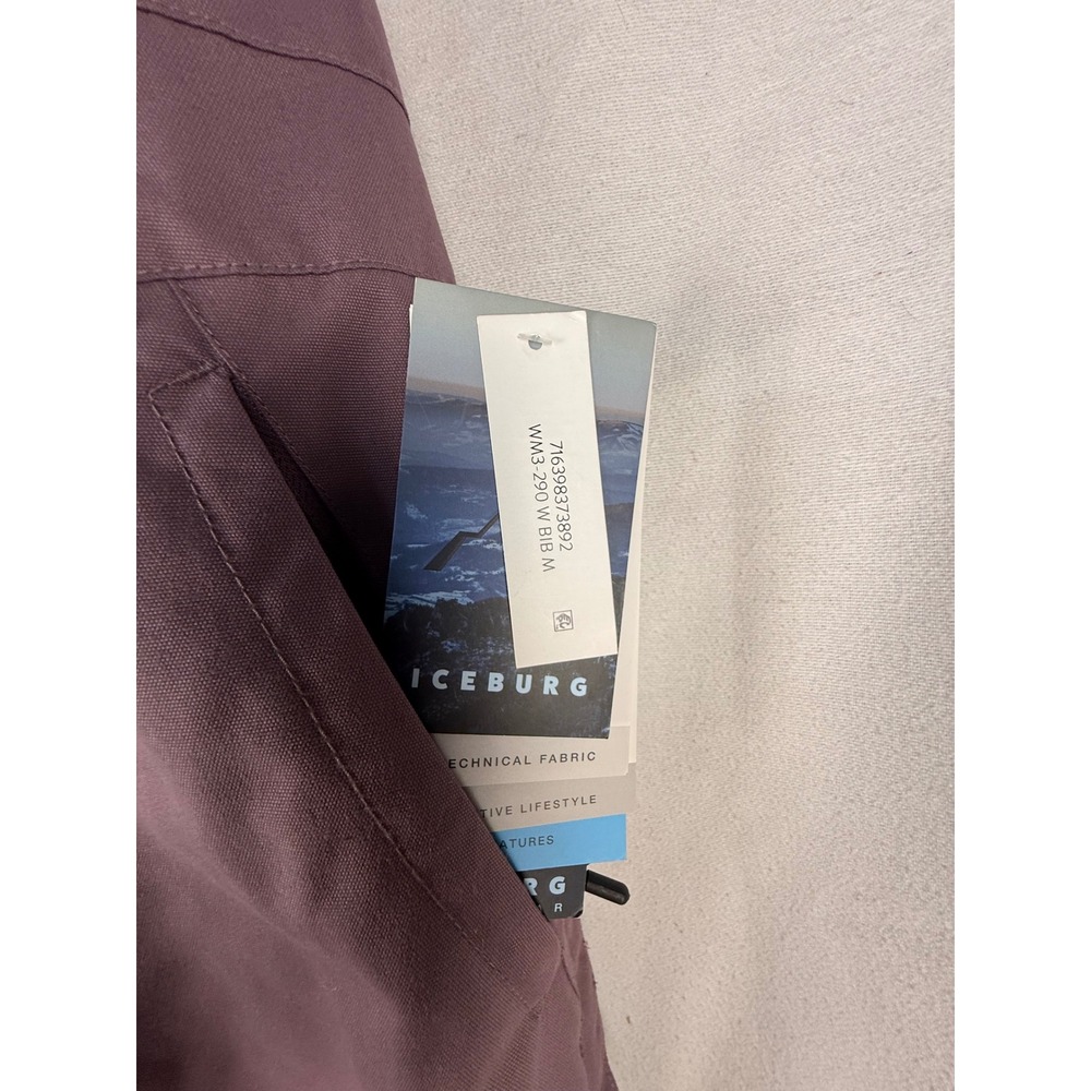 Iceburg Snow Pants Womens M Purple Bib WM3-290 W BIB M Technical Ski Overalls - Picture 2 of 10